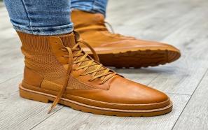 قیمت خرید کفش چرم مردانه ساق بلند + مشخصات، عمده ارزان